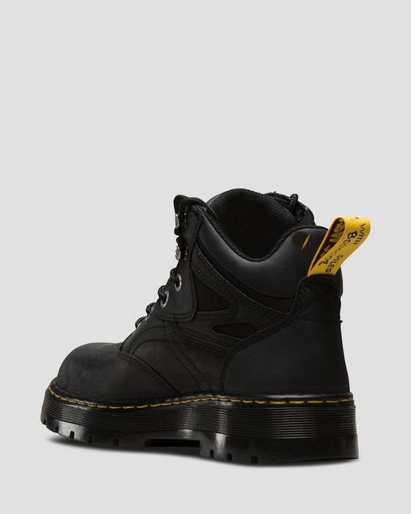 Dr Martens Pánské Pracovní Boty Plenum Steel Toe Waterproof Černé, CZ-071583